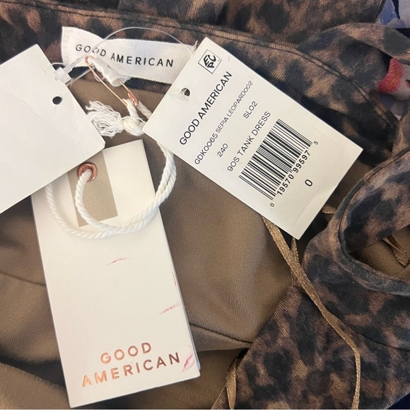 NWT Good American Leopard Print Bodycon - Picture 3 of 7